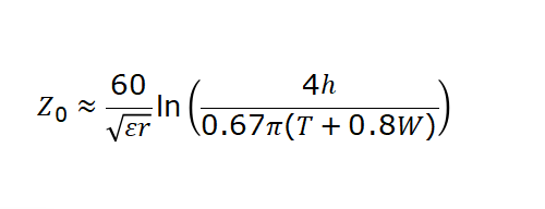 Stripline Impedance Formula